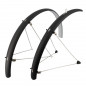 GARDE BOUE VTC 28'' STRONG ROAD PLASTIQUE A TRINGLES 48MM NOIR MAT (PR)