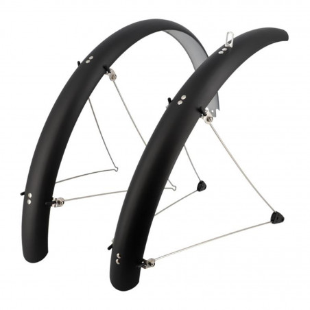 GARDE BOUE VTC/VTT 26'' STRONG COUNTRY S PLASTIQUE A TRINGLES 60MM NOIR MAT (PR)