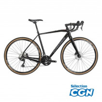 VELO GRAVEL 28" KROSS ESKER 6.0 TAILLE L (21") ALUMINIUM NOIR/GRIS BRILLANT SHIMANO GRX - 3663829348622