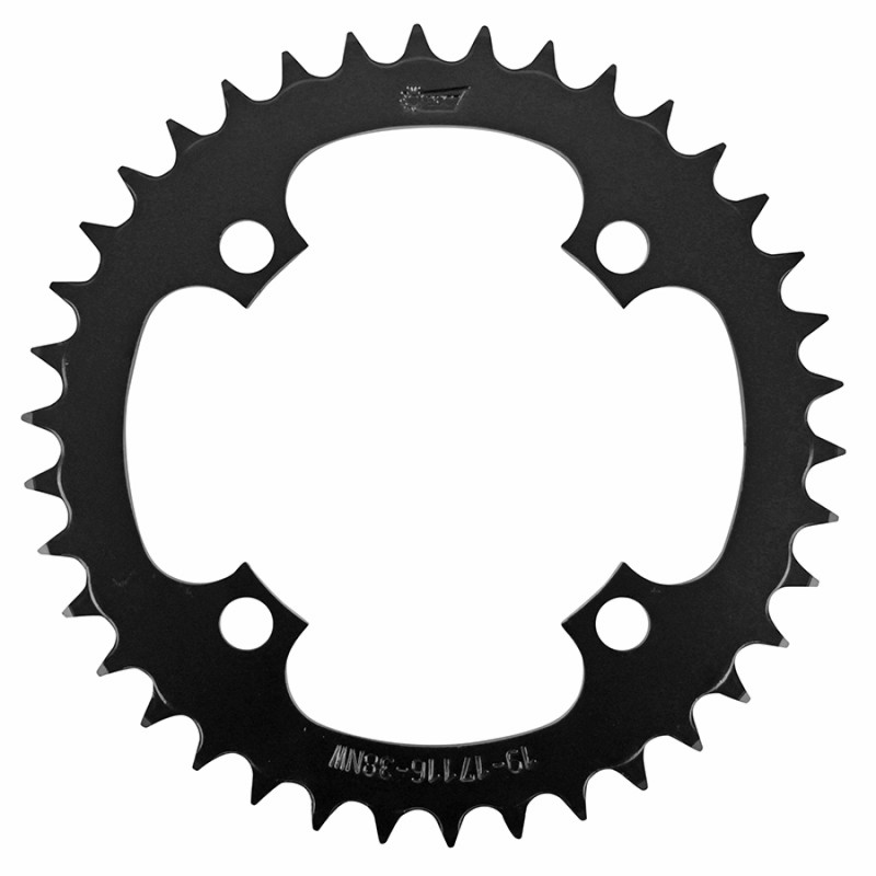 PLATEAU VAE-E-BIKE 4BRA D.104 POUR BOSCH - BROSE - YAMAHA - BAFANG ESJOT 38DTS MONO NOIR ACIER NARROW WIDE - 4251516566474