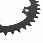 PLATEAU VAE-E-BIKE 4BRA D.104 POUR BOSCH - BROSE - YAMAHA - BAFANG ESJOT 38DTS MONO NOIR ACIER NARROW WIDE - 4251516566474