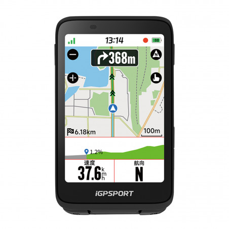 GPS - COMPTEUR IGPSPORT BiNavi COULEUR FULL TACTILE TRANSFLECTIF - CARTOGRAPHIE - ANT  - BLE5 - AUTONOMIE 35H - MULTI
