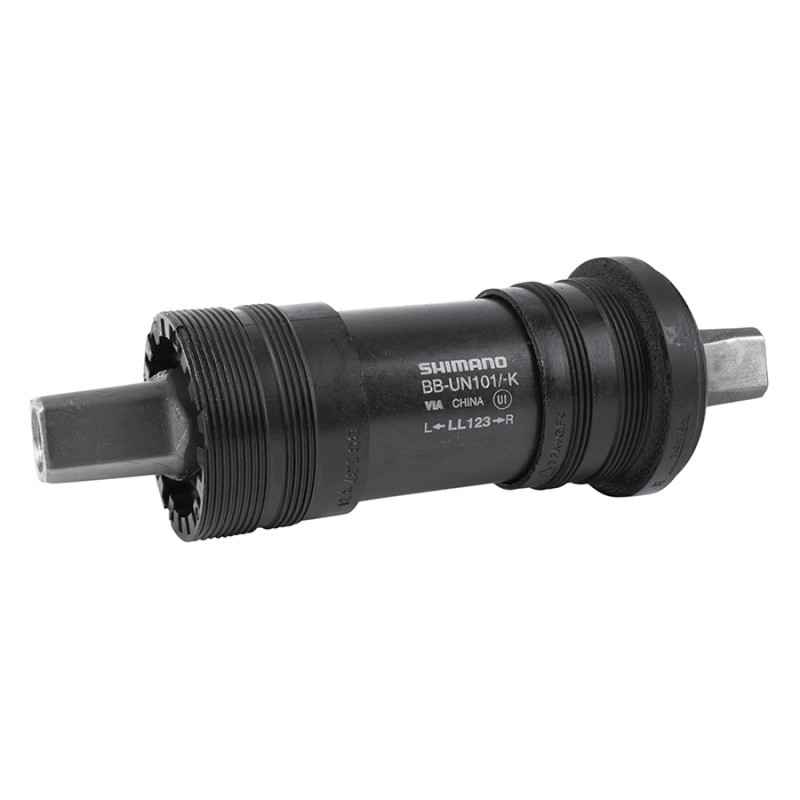 BOITIER PEDALIER SHIMANO CARRE UN101 123mm FILETAGE ANGLAIS - BSC - 1,37x24 (BOITE DE 68mm) (MONTAGE ATELIER) - 3700948302712