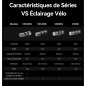 ECLAIRAGE VELO AVANT INTELLIGENT IGPSPORT VS1800S LUMENS ALU LED - LONGUE PORTEE VISION 180 METRES - BLUETOOTH (BLE) - 11