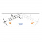PRESENTOIR-SUPPORT VELO MURAL IBERA POUR 1 VELO FIXATION SUR ROUE COMPATIBLE 20" à 29" (PLIABLE A OSCILLATION LATERALE) -