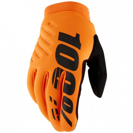 GANTS 100% BRISKER FA22 L FLUO ORANGE/BLACK - 3608670716251