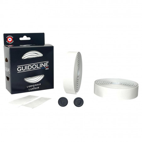 RUBAN DE GUIDON - CINTRE VELOX GRAVEL CONFORT 5mm BLANC - GUIDOLINE - 3660429367213