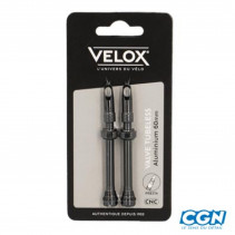 VALVE TUBELESS PRESTA VELOX ALU NOIR 60MM (X2)