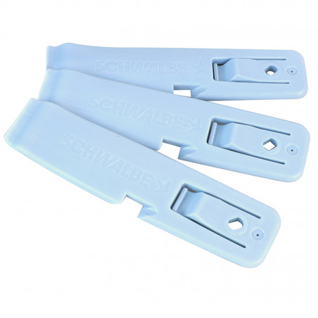 DEMONTE PNEU VELO SCHWALBE BLEU (CLIPSE SUR LA JANTE POUR FACILITER LA PHASE D'ASSEMBLAGE) (BLISTER DE 3 PIECES) - 4026495951005