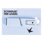 DEMONTE PNEU VELO SCHWALBE BLEU (CLIPSE SUR LA JANTE POUR FACILITER LA PHASE D'ASSEMBLAGE) (BLISTER DE 3 PIECES) - 4026495951005
