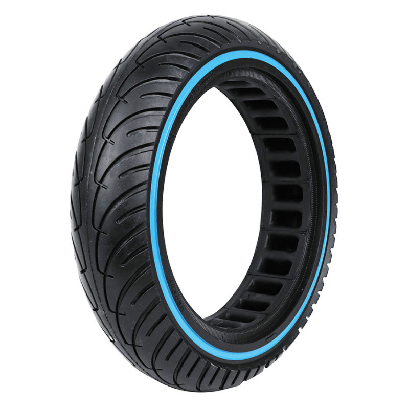 PNEU TROTTINETTE PLEIN 8.5 X 2.00 NOIR LISERET BLEU - NOIR- LARGEUR INTERIEUR 36 mm (POUR CECOTEC BONGO SERIE A, CECOTEC BONGO