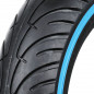 PNEU TROTTINETTE PLEIN 8.5 X 2.00 NOIR LISERET BLEU - NOIR- LARGEUR INTERIEUR 36 mm (POUR CECOTEC BONGO SERIE A, CECOTEC BONGO