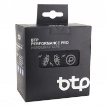 RUBAN DE GUIDON - CINTRE BTP PERFORMANCE PRO NOIR MOTIFS REFLECHISSANTS AVEC BOUCHONS (CONFORTABLE EPAISSEUR 3mm) -