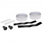 RUBAN DE GUIDON - CINTRE BTP PERFORMANCE PRO BLANC REFLECHISSANT AVEC BOUCHONS (CONFORTABLE EPAISSEUR 3mm) - 3700948302828