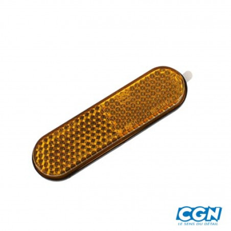 CATADIOPTRE COTE PLATE-FORME ORANGE POUR TROTTINETTE ELECTRIQUE WHEELYOO X9 (PR) - 3663829314917