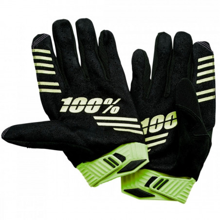 GANTS 100% R-CORE SP22 XL BLACK/LIME - 3608670716480