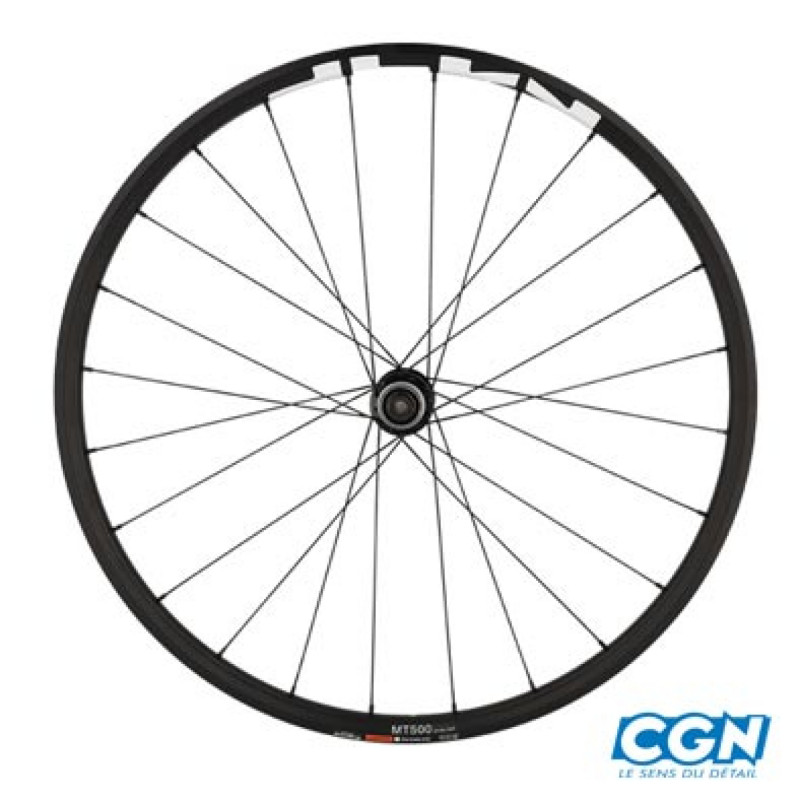 ROUE VTT 27.5" AR K7 JANTE NOIR SHIMANO MT500 DISQUE CENT. 8/9/10/11V AXE TRAVERS. 12X142 - 4524667236481