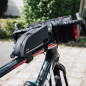 SACOCHE DE CADRE VELO ZEFAL Z ADVENTURE T1 NOIR FIXATION VELCRO (L 50 x L 220 x h 100mm - 1LITRE) CHARGE MAXI 1kgs