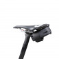 SACOCHE DE SELLE VELO ZEFAL Z ROAD PACK NOIR ETANCHE FIXATION VELCRO (L 80 x L 120 x h 35mm - 0.35LITRE) CHARGE MAXI 1kgs
