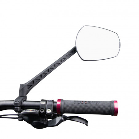 RETROVISEUR VELO DROIT ZEFAL ESPION E80 DROIT RABATTABLE FIXATION SUR CINTRE COLLIER (MIROIR 80 cm2)