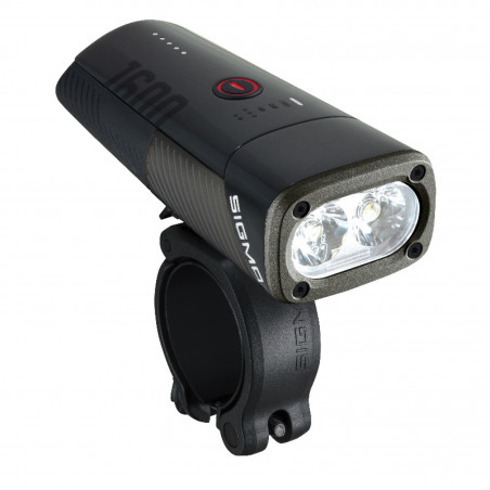 ECLAIRAGE VELO A BATTERIE AVANT SIGMA BUSTER 1600 LUMEN VISIBILITE 205M (AUTONOMIE DE 2H A 50H) BATTERIE IION RECHARGE USB-