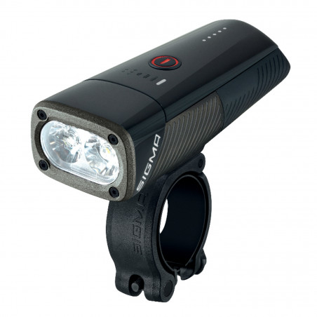 ECLAIRAGE VELO A BATTERIE AVANT SIGMA BUSTER 1600 LUMEN VISIBILITE 205M (AUTONOMIE DE 2H A 50H) BATTERIE IION RECHARGE USB-