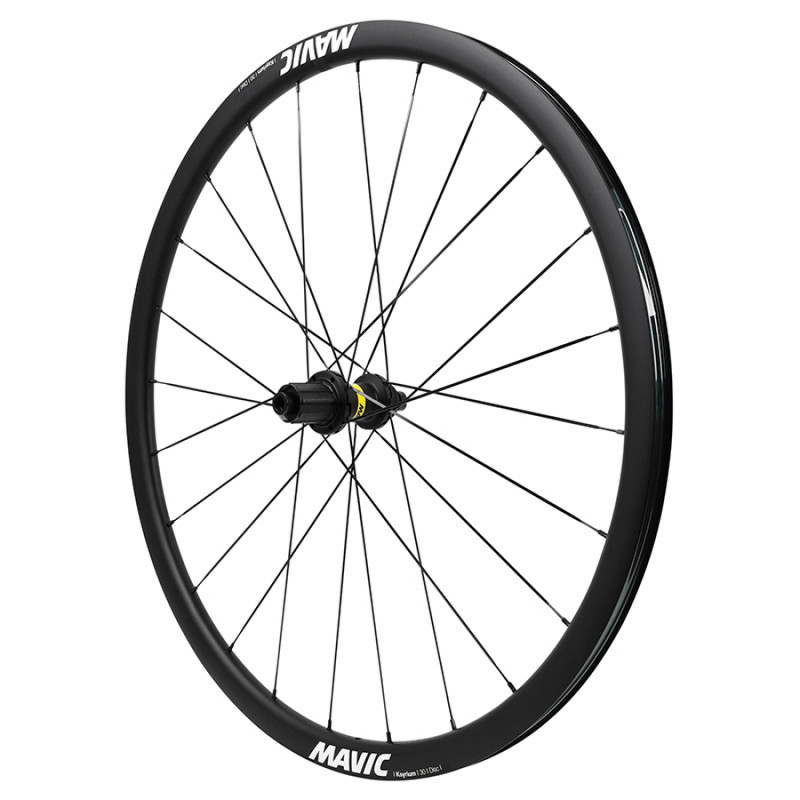 ROUE ROUTE DISQUE 700 MAVIC KSYRIUM 30 ARRIERE CASSETTE SHIMANO 11-10V CENTERLOCK TUBELESS READY AXE TRAVERSANT 12-142 NOIR 