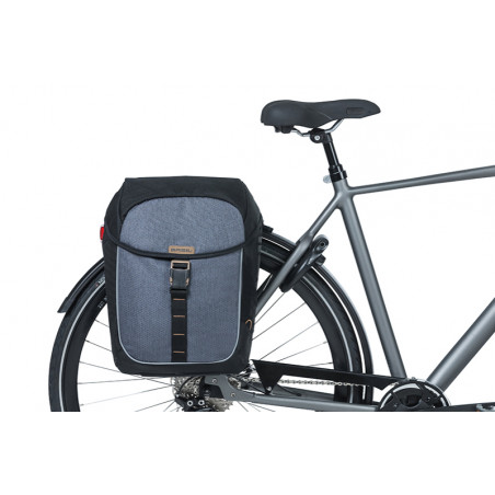 SACOCHES BASIL MILES UBS MIK 2.0 34L IMPERMEABLE GRIS/NOIR - 8715019183058
