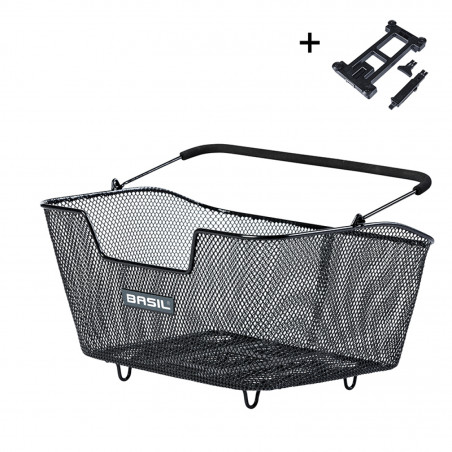 PANIER ARRIÃRE BASIL BASE M MULTI SYSTEMxACIER NOIR - 8715019113673