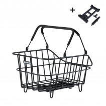 PANIER ARRIÃRE BASIL CENTO PLAQUE MIK 2.0 ALUMINIUM NOIR - 8715019113802
