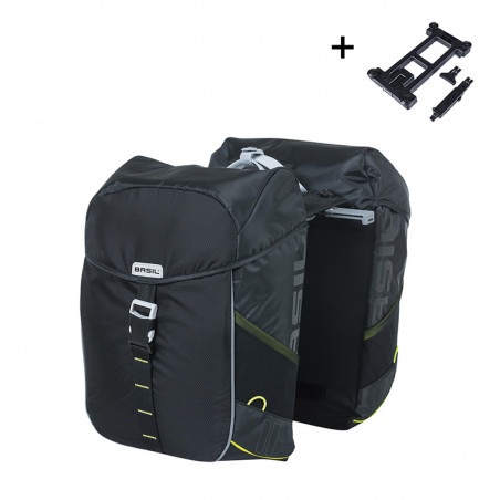 SACOCHES BASIL MILES UBS MIK 2.0 34L IMPERMÃABLE NOIR/VERT - 8715019183041