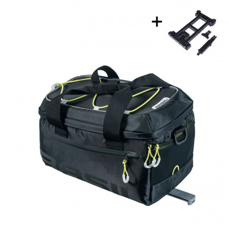 SACOCHE PORTE-BAGAGE BASIL MILES MIK 2.0 7L IMPER. NOIR/VERT - 8715019183096