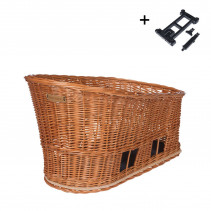 PANIER POUR CHIENS BASIL PASJA L MIK 2.0 38L OSIER MARRON - 8715019540257