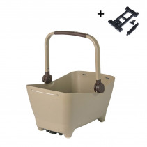 PANIER POUR CHIENS BASIL BUDDY MIK 2.0 32L PLASTIQUE BEIGE - 8715019200281