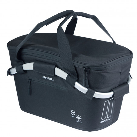 PANIER ARRIÈRE BASIL CARRY ALL ISO PLAQUE MIK 2.0 18L NOIR - 8715019113529