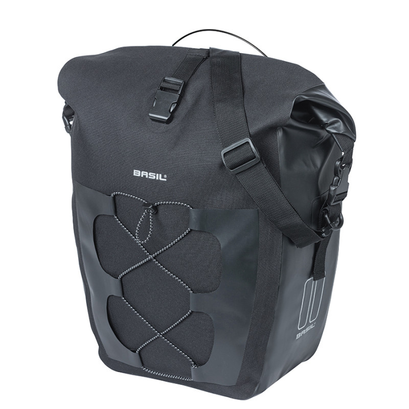 SACOCHE BASIL NAVIGATOR L MIK 22L IMPERMÉABLE NOIR - 8715019182594