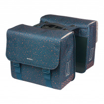 SACOCHE BASIL FLAIR AVEC PLAQUE MIK 2.0 35L BLEU/ROUGE - 8715019184185