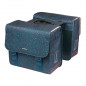 SACOCHE BASIL FLAIR AVEC PLAQUE MIK 2.0 35L BLEU/ROUGE - 8715019184185