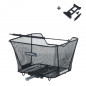 PANIER ARRIÃRE BASIL LESTO AVEC PLAQUE MIK 2.0 ACIER NOIR - 8715019113277