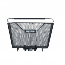 PANIER ARRIÃRE BASIL LESTO AVEC PLAQUE MIK 2.0 ACIER NOIR - 8715019113277