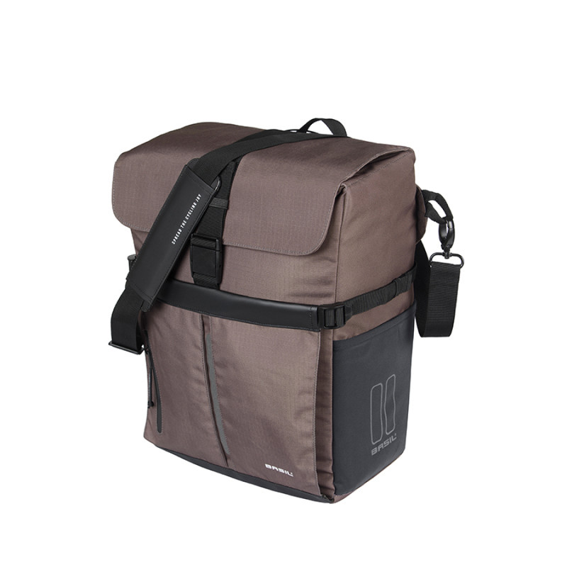 SACOCHE BASIL MOVE COMMUTER MIK 15L POLYESTER MARRON - 8715019184291