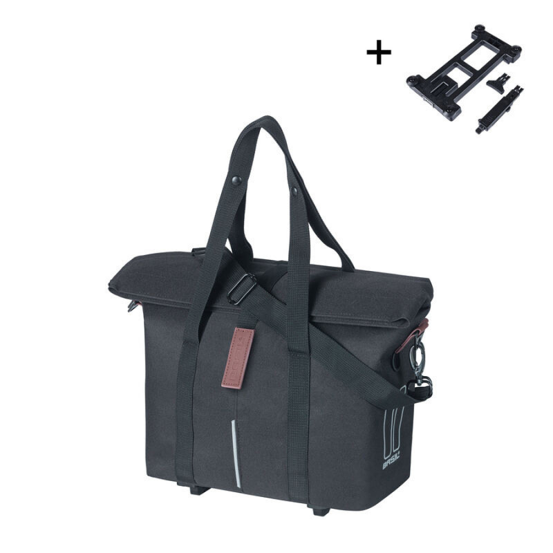 SACOCHE DE CINTRE BASIL CITY MIK/CROCHETS KF 8-11L  NOIR - 8715019183591