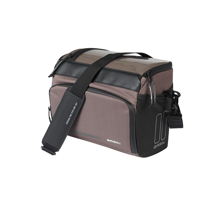 SACOCHE GUIDON BASIL MOVE KLICKFIX 7-8L POLYESTER MARRON - 8715019184352