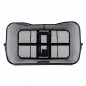 PANIER ARRIÈRE BASIL BASE XL AVEC PLAQUE MIK ACIER NOIR - 8715019113680