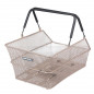 PANIER ARRIÈRE BASIL CENTO AVEC PLAQUE MIK ACIER ARGENT - 8715019113901