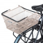 PANIER ARRIÈRE BASIL CENTO AVEC PLAQUE MIK ACIER ARGENT - 8715019113901