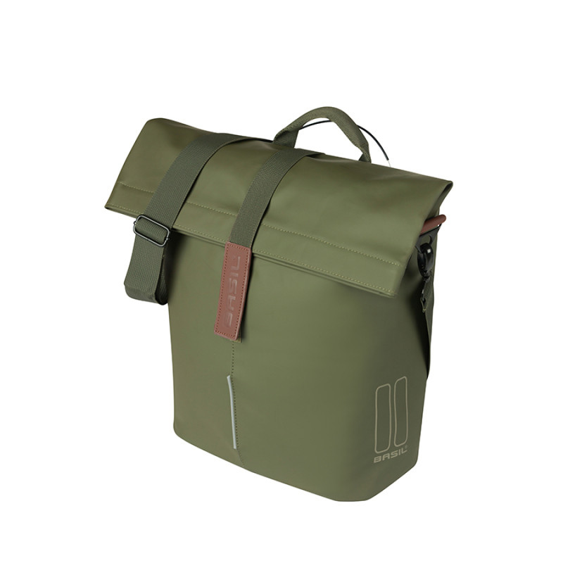 SACOCHE BASIL CITY SHOPPER MIK 14-16L POLYESTER VERT - 8715019183881