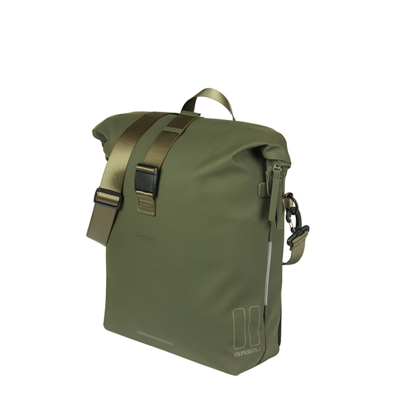 SACOCHE BASIL SOHO MIK 17L IMPERMÉABLE POLYURÉTHANE VERT - 8715019184079