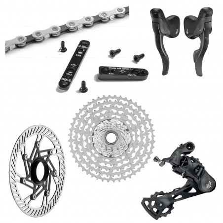 GROUPE CAMPAGNOLO EKAR GT AVEC DISQUES DE FREIN 160mm 10-44D - 8422643409781
