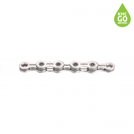 CHAINE KMC X11EL WAXED 1/2x11/128" 118 MAILLONS 11V ARGENT - 4715575886749